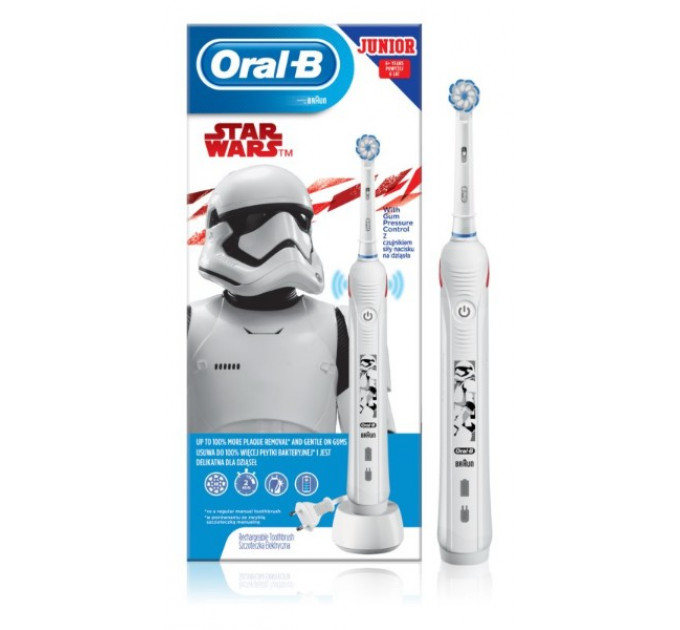 Детская электрическая зубная щетка Oral B Junior 6+ Star Wars